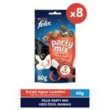 Felix Party Mix Karışık Izgara Lezzetleri Kedi Ödül Maması X8