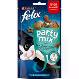 Felix Party Mix Karışık Okyanus Lezzetleri Somon Okyanus Balığı ve Alabalıklı Kedi Ödülü 60 Gr