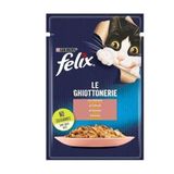 Felix Pouch Karışık 85 gr Somon Tavuk Sığır Domates Soslu Sığır 20 Adet Kedi Yaş Mama
