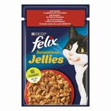 Felix Pouch Sensations Sığır Etli ve Domatesli Yaş 6x85 gr Kedi Mama