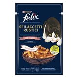 Felix Pouch Tasty Shreds Somonlu Lezzetli Et Dilimleri Yaş 26x80 gr Kedi Maması