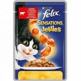 Felix Sensations Jellies Sığır Eti ve Domatesli Yaş 85 gr Kedi Maması