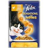 Felix Sensations Jelly Tavuklu Havuçlu Pouch 48x100 gr Yetişkin Kedi Maması