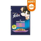 Felix Sensations Taze Jöle İçerisinde Kuzu Etli 24x85 gr Yetişkin Yaş Kedi Maması