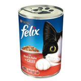 Felix Sığır Etli 6x400 gr Kedi Maması Pouch