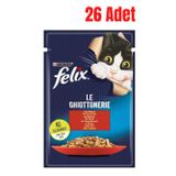 Felix Sigir Etli Pouch 26x85 gr Yaş Kedi Maması