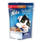 Felix Sığır Etli ve Tavuklu 6x100 gr Yetişkin Yaş Kedi Maması