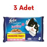 Felix Sığır ve Tavuk Etli Multipack 3'lü Paket 12x85 gr Yavru Kedi Yaş Maması