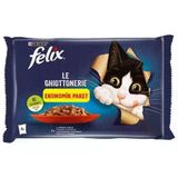 Felix Sığır ve Tavuklu Yaş Kedi Maması 4 X 85 Gr
