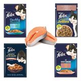 Felix Somon Paketi Somonlu Karışık 12 Adet Yetişkin Kedi Yaş Maması