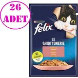 Felix Somonlu Yaş Kedi Maması 85 gr 26 Ad - Karışık