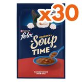 Felix Soup Time Sığır Etli Çorba Yaş Kedi Maması 48 Gr x 30 Adet
