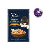 Felix Tasty Shreds Somonlu Et Dilimli Yaş 26x80 gr Kedi Mama