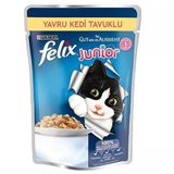 Felix Tavuklu 8x100 gr Yavru Yaş Kedi Maması