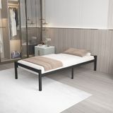Felix Tek Kişilik Ferforje Metal Karyola - Siyah - 120 x 200 cm