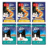 Felix Ton Balıklı X3 Sığır Etli Domatesli X3 Kedi Yaş Mama