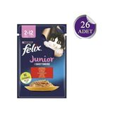 Felix Yavru Kedi İçin Sığır Etli Yaş Maması 85 gr 26 Adet Premium Kalite ve Lezzet