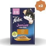 Felix Yavru Kedi Yaş Mama Tavuk Etli 85 Gr - (2 Adet)
