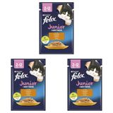 Felix Yavru Tavuk Etli Kedi Yaş Mama 85 Gr (3 paketi)