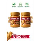 Fellas %100 Fıstık Ezmesi (300 g) x 2 Adet Katkısız ve Koruyucusuz Yüksek Proteinli Vegan Alternatif - 600 gr
