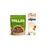Fellas Antep Fıstıklı Granola & Alpro Vanilyalı Badem İçecek Kahvaltı Seti