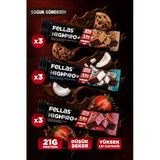 Fellas Çikolata Kaplı Highpro Protein Bar 50Gr Karma Kutu ( 3 X 3)