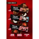 Fellas Çikolata Kaplı HighPro+ Protein Bar 50gr Karma Kutu (3 x 3)