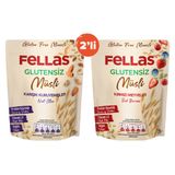 Fellas Glutensiz 2'li 270 gr Kırmızı Meyveli + 270 gr Karışık Kuruyemişli Müsli
