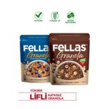 Fellas Granola 2'li Paket - Yaban Mersini & Kuruyemişli 200 G Fındık & Kakaolu 200 G