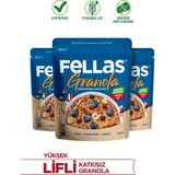 Fellas Granola - Yaban Mersini & Kuruyemiş 200g - 3'lü Paket - 600 gr