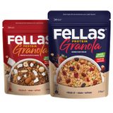 Fellas İkili Vegan Protein Granola: Hindistan Cevizli & Kırmızı Meyveli (270g+270g)