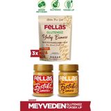 Fellas Kahvaltılık Paketi - Yulaf Ezmesi (3 Adet) + Fıstık Ezmesi 2'li Paket - 1,5 kg