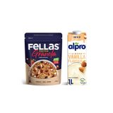 Fellas Kırmızı Meyveli Granola & Alpro Vanilyalı Badem İçecek Kahvaltı Seti