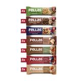Fellas Kuruyemiş Bar Karışık Paket 30g x 12 Adet + Granola Bar Karışık Paket Protein Kaynağı 23g x 12 Adet