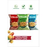 Fellas Nohut Cipsi 3'lü Mix - Mevsim Yeşillikleri (50 g) + Paprika (50 g) + Deniz Tuzlu (50 g) - 3 Adet