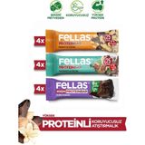 Fellas Protein Bar, Karma Kutu (3 Çeşit), 32GR x 12 Adet - Genel