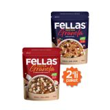 Fellas Protein Granola 2'li Mix Paket - Hindistan Cevizi & Kakao 270g + Kırmızı Meyveli 270g