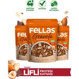 Fellas Protein Granola - Karışık Kuruyemiş & Kakao (270 g) - 3'lü Paket - 810 gr