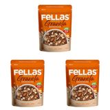 Fellas Protein Granola Karışık Kuruyemiş ve Kakao 270 gr 3lü paket