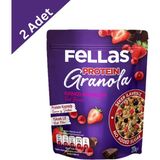 Fellas Protein Kırmızı Meyveli Granola 270 G x 2 Adet - Ekonomik Paket