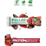 Fellas Vegan Protein Bar - Çilekli ve Kakaolu (40 g) x 12 Adet - 40 gr