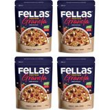 Fellas Vegan Protein Granola Kırmızı Meyveler 270 gr x 4 Adet