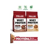 Fellas Whey Protein Tozu 2'li - Çikolata Aromalı 525 G + Kurabiye Aromalı 525 G Çikolata - Kurabiye