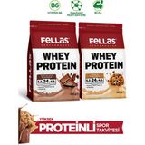 Fellas Whey Protein Tozu 2'li Deneme Paketi (525g x 2) - Çikolata - Kurabiye