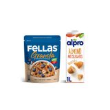 Fellas Yaban Mersinli Granola & Alpro Şekersiz Badem İçecek Kahvaltı Seti