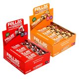 Fellas Yüksek Protein Bar Hindistan Cevizli ve Kakaolu, 45gr x 12 Adet + Yer Fıstıklı ve Kakaolu, 45gr x 12 Adet
