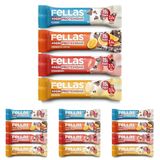 Fellas Yüksek Protein Bar, Karma Kutu (4 Çeşit), 45gr x 12 Adet (4 paketi)