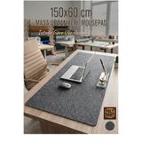 Felt Craft 150x60 cm Dev Boy Kalın Keçeden Masa Organizeri, Mousepad Koyu Gri