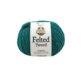 Felted Tweed Örgü İpi Derin Turkuaz%50 Organik Merino Yün%25 Baby Alpaka Yün%25 Viskoz 100g 350m (74356)