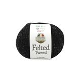 Felted Tweed Örgü İpi Kömür Parıltısı%50 Organik Merino Yün%25 Baby Alpaka Yün%25 Viskoz 100g 350m (79182)